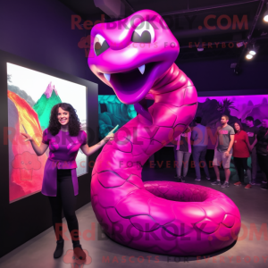 Magenta Anaconda maskot...