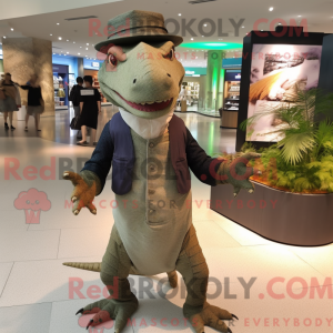 Komodo Dragon maskot kostym...