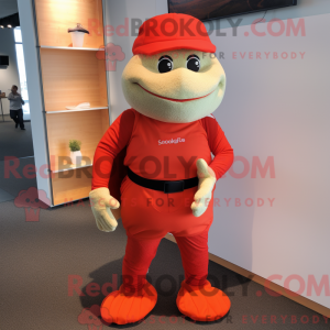 Red Turtle maskot drakt...