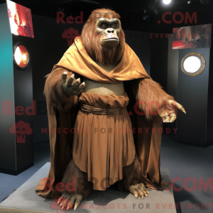 Brun Gorilla-maskotkostyme...