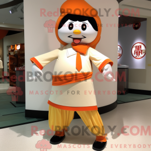 Cream Mandarin mascot...