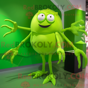Postava maskota Lime Green...