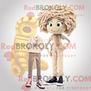Mascotte de Méduse beige...