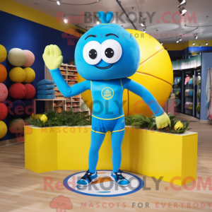 Blue Lemon-mascottekostuum...