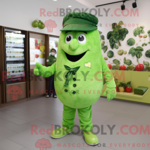 Grøn Grape maskot kostume...