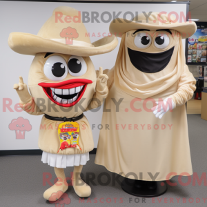 Beige Fajitas maskot...