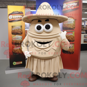 Beige Fajitas maskot...