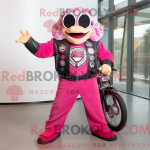 Pink Pizza mascottekostuum...