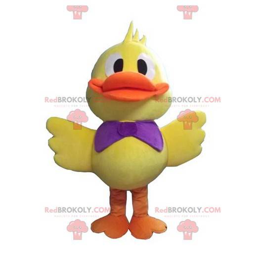 Mascot big yellow and orange duck chick - Redbrokoly.com