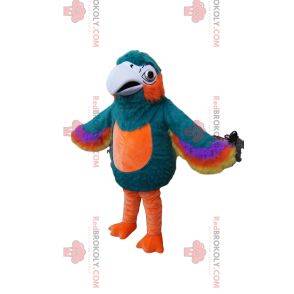 Wonderful and multicolored parrot mascot