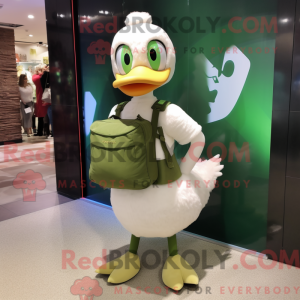 Olive Swans-mascottekostuum...