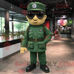 Máscara de Soldado Verde...
