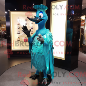 Cyan Woodpecker mascot...