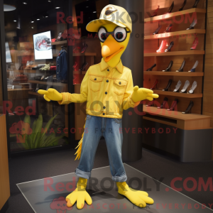 Citrongul spætte maskot...
