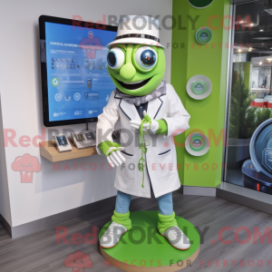 Lime Green Doctor mascot...