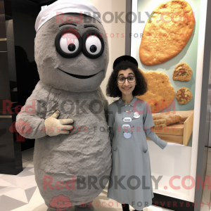 Personaggio mascotte grigio...