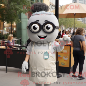 Grå Falafel maskot kostume...