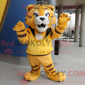 Personaggio mascotte giallo...
