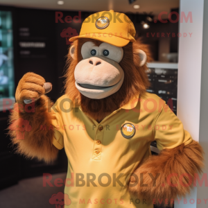 Mascotte d orang-outan doré...