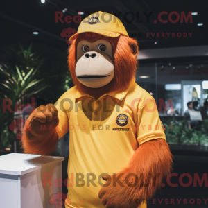 Gull Orangutang maskot...