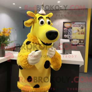 Lemon Yellow Jersey Cow...