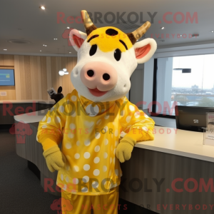 Disfraz de mascota de vaca...