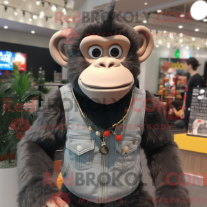 Gray Chimpanzee mascot...