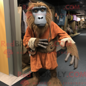 Rust Bavian maskot drakt...
