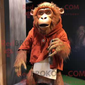 Postava maskota Rust Baboon...