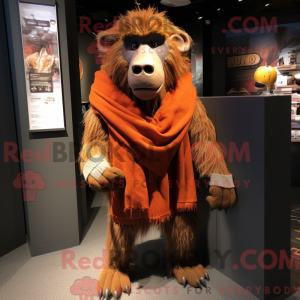 Postava maskota Rust Baboon...