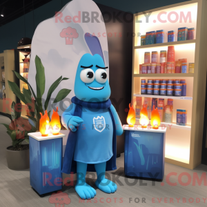 Blue Scented Candle mascot...