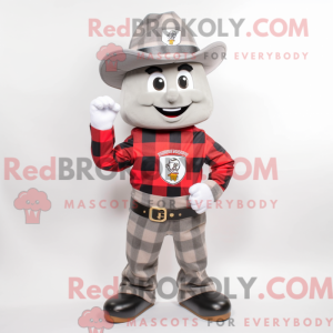 Silver Fire Fighter maskot...