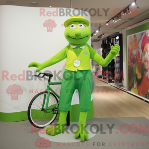 Limegroen eenwieler...