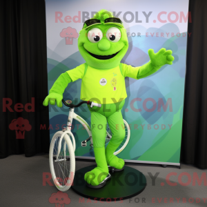 Limegroen eenwieler...