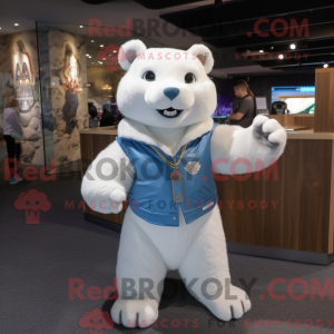 White Beaver mascot costume...