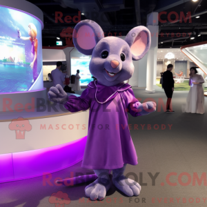 Paarse muis mascotte...