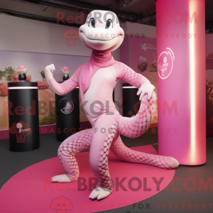 Pink Python maskot kostume...