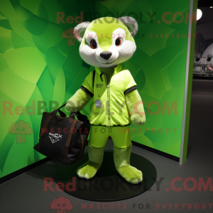 Postava maskota Lime Green...