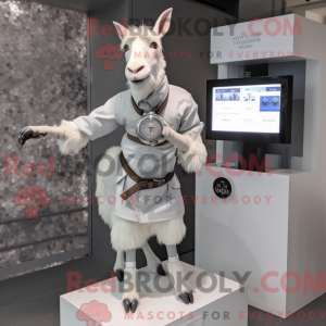 Gray Boer Goat mascot...