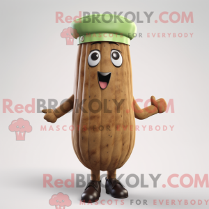 Postava maskota z hnědého...