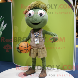 Olive Volleyball Net maskot...