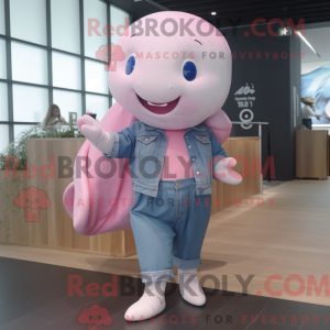 Rosa Beluga Whale maskot...