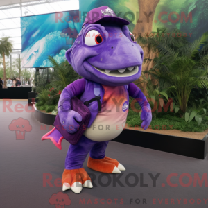 Purple Piranha mascot...