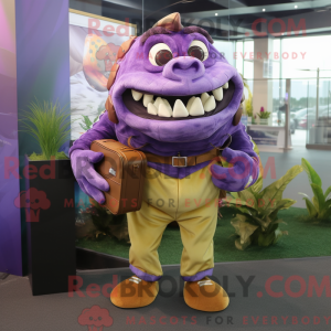 Lilla Piranha maskot...