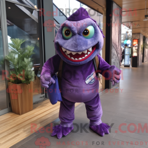 Lilla Piranha maskot...