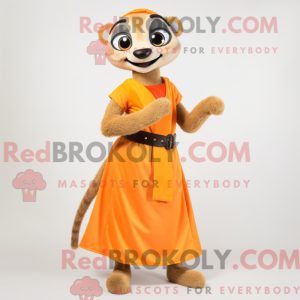 Orange Meerkat maskot...