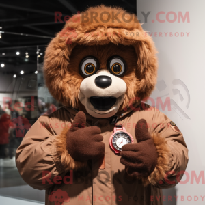 Brown Wrist Watch mascot...