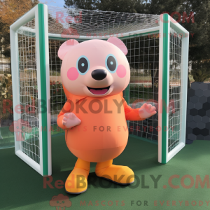 Peach Soccer Goal...