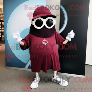Maroon Gyro maskot kostume...