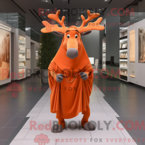 Orange Irish Elk mascot...